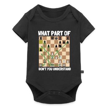 Chess Master Chess Club & Jeu d’échecs à 3 voies - Body à manches courtes Premium Bébé - noir - Devant