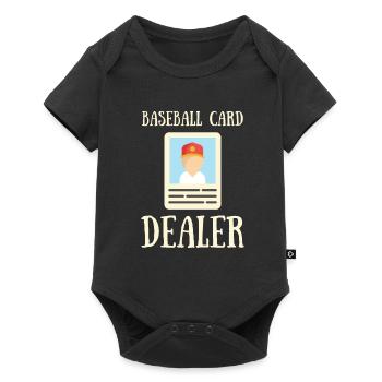 Baseball Card Collector And Baseball Memorabilia - Baby Premium short-sleeve bodysuit - black - Front