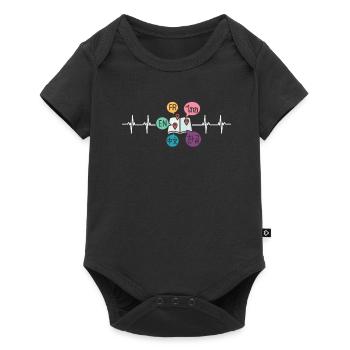 Dual Language Team Bilingual Teacher School Tutor - Baby Premium short-sleeve bodysuit - black - Front