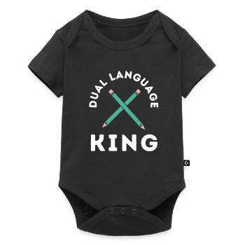 Dual Language Team Bilingual Teacher School Tutor - Baby Premium short-sleeve bodysuit - black - Front