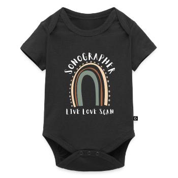 Sonographer Ultrasound Echography Sonography - Baby Premium Kurzarmbody - Schwarz - Vorne