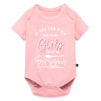 Witches' broom Halloween broom Walpurgis Night - Baby Premium short-sleeve bodysuit - rose - Front