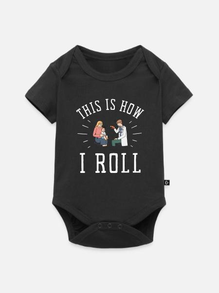 Pediatric Pediatrician Pediatrics Nurse Toddle - Baby Premium Kurzarmbody - Schwarz