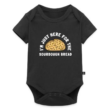 Sourdough Bread Baking Bakers Sourdough Starter - Baby Premium short-sleeve bodysuit - black - Front