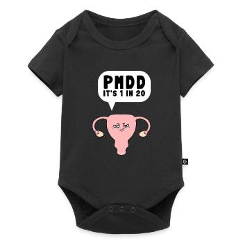 PMDD Sensibilisation Syndrome prémenstruel menstruel - Body à manches courtes Premium Bébé - noir - Devant