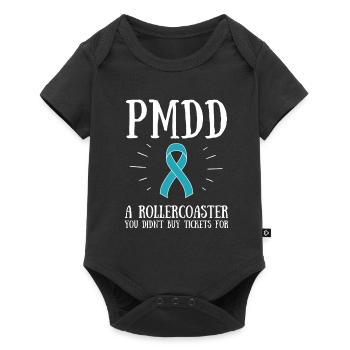 PMDD Sensibilisation Syndrome prémenstruel menstruel - Body à manches courtes Premium Bébé - noir - Devant