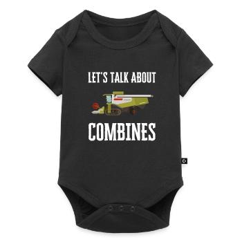 Farming Combine Harvester Driver Agriculture - Baby Premium short-sleeve bodysuit - black - Front