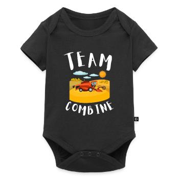 Farming Combine Harvester Driver Agriculture - Baby Premium short-sleeve bodysuit - black - Front