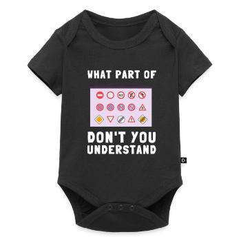 Driving Instructor Driver Car Parking Exam Driving - Baby Premium Kurzarmbody - Schwarz - Vorne