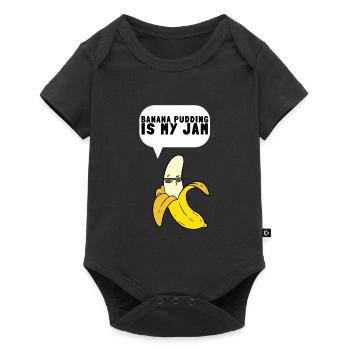 Banana Pudding Banana Bread Fruit Dessert Cooking - Baby Premium short-sleeve bodysuit - black - Front