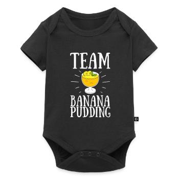 Banana Pudding Banana Bread Fruit Dessert Cooking - Baby Premium Kurzarmbody - Schwarz - Vorne