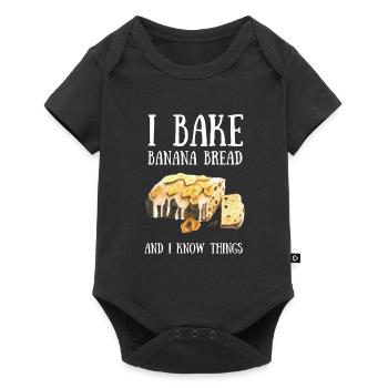 Banana Pudding Banana Bread Fruit Dessert Cooking - Baby Premium short-sleeve bodysuit - black - Front