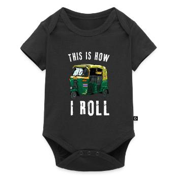 Tuk Tuk Rickshaw Italian Scooter Transporter - Baby Premium short-sleeve bodysuit - black - Front