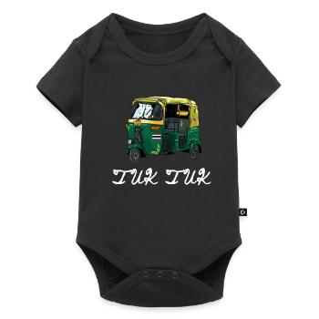 Tuk Tuk Rickshaw Italian Scooter Transporter - Baby Premium short-sleeve bodysuit - black - Front