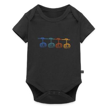 Aerial Tram Tramway Cable Car Cableway Gondola - Baby Premium short-sleeve bodysuit - black - Front