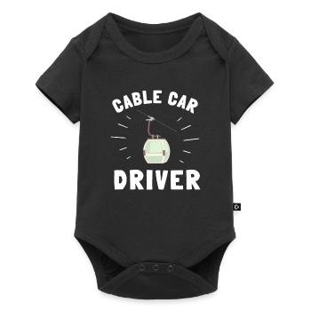 Aerial Tram Tramway Cable Car Cableway Gondola - Baby Premium short-sleeve bodysuit - black - Front