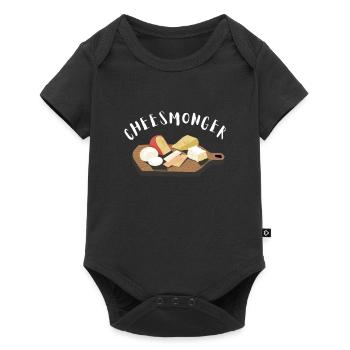 Cheesemonger Cheese Maker Gouda Lover - Baby Premium Kurzarmbody - Schwarz - Vorne