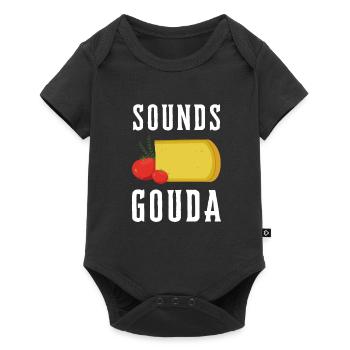 Cheesemonger Cheese Maker Gouda Lover - Baby Premium Kurzarmbody - Schwarz - Vorne