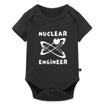 Uranium Fission Nuclear Engineering Theme - Baby Premium Kurzarmbody - Schwarz - Vorne