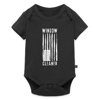 Services de nettoyage de vitres pour vitres de voiture - Body à manches courtes Premium Bébé - noir - Devant