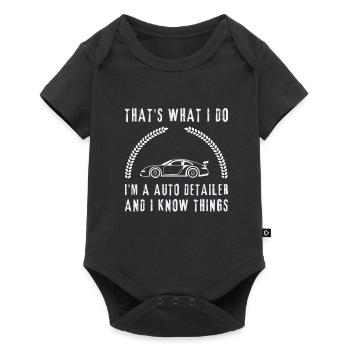 Mobile Car Polisher Waxer Interior Car Detailer - Baby Premium short-sleeve bodysuit - black - Front