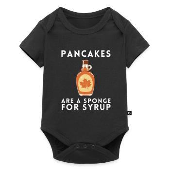 Syrup For Pancakes Flipping Flapjack Breakfast - Baby Premium short-sleeve bodysuit - black - Front