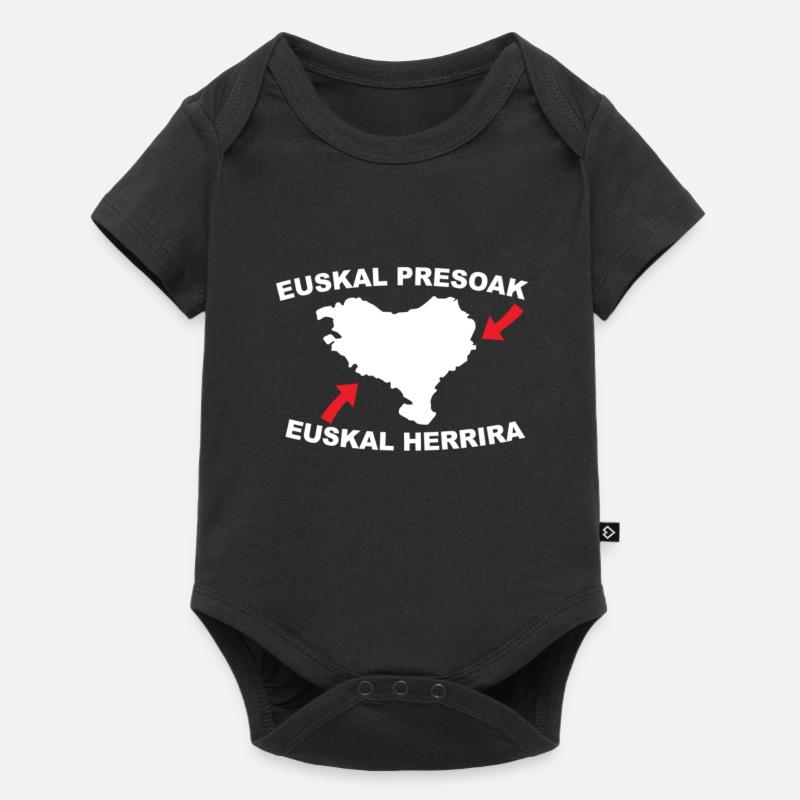 Euskal Presoak Euskal Herria Pays Basque - Body à manches courtes Premium Bébé - noir