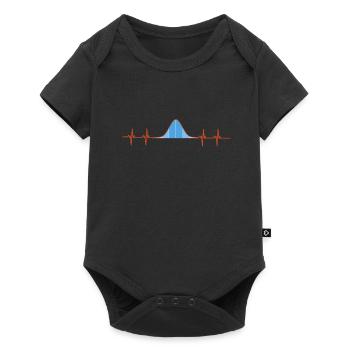 Normal Distribution Statistician Data Scientist - Baby Premium Kurzarmbody - Schwarz - Vorne