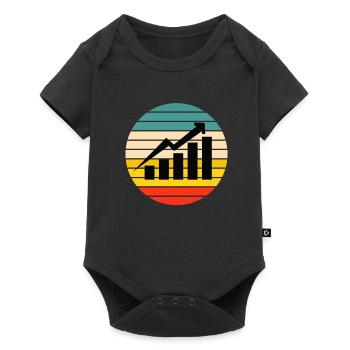 Normal Distribution Statistician Data Scientist - Baby Premium Kurzarmbody - Schwarz - Vorne
