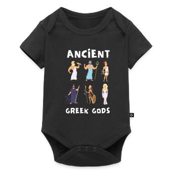 Mythologie grecque Dieux Grèce antique - Body à manches courtes Premium Bébé - noir - Devant