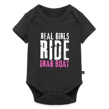 Courses de drag-boat et de hors-bord - Body à manches courtes Premium Bébé - noir - Devant