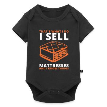 Meilleur vendeur Lit Matelas Docteur - Body à manches courtes Premium Bébé - noir - Devant