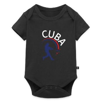 Latino Cuban Cuba Baseball - Baby Premium Kurzarmbody - Schwarz - Vorne