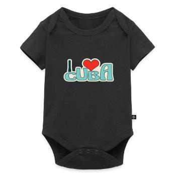 Latino Cuban Cuba Baseball - Baby Premium Kurzarmbody - Schwarz - Vorne