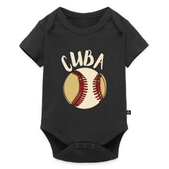 Latino Cuban Cuba Baseball - Baby Premium Kurzarmbody - Schwarz - Vorne