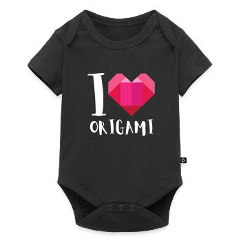 Artisanat de pliage de papier japonais Origami Master - Body à manches courtes Premium Bébé - noir - Devant