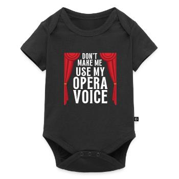Tenor Singer Choir Vocalist Theatre Student, Opera - Baby Premium Kurzarmbody - Schwarz - Vorne