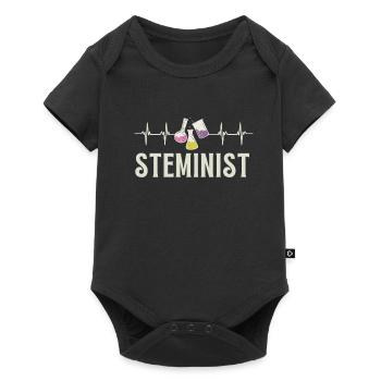 Female Stem Scientist Technology Student, - Baby Premium short-sleeve bodysuit - black - Front