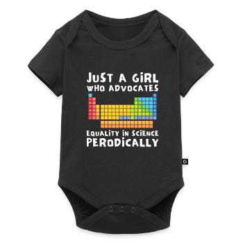 Female Stem Scientist Technology Student, - Baby Premium short-sleeve bodysuit - black - Front