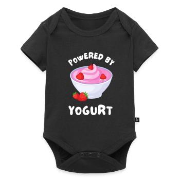 Probiotiques Produits laitiers, Yogourt glacé - Body à manches courtes Premium Bébé - noir - Devant