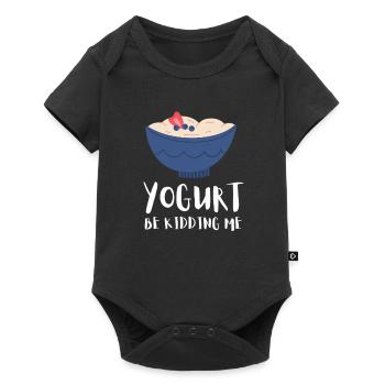 Probiotiques Produits laitiers, Yogourt glacé - Body à manches courtes Premium Bébé - noir - Devant