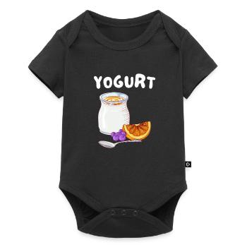 Probiotiques Produits laitiers, Yogourt glacé - Body à manches courtes Premium Bébé - noir - Devant