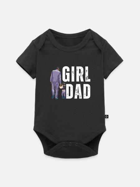 Protective Girl Dad, Dating My Daughter - Baby Premium Kurzarmbody - Schwarz