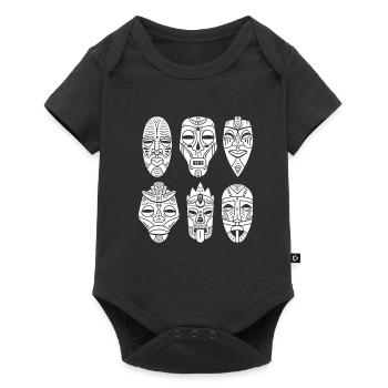 Maori Hei Tiki Tribal Tattoo Nouvelle-Zélande - Body à manches courtes Premium Bébé - noir - Devant
