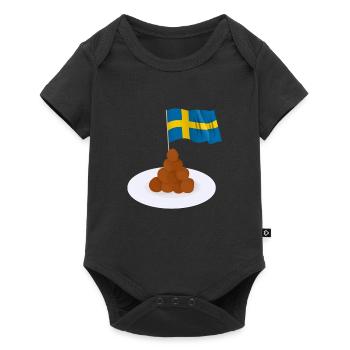 Sweden Swedish Meatball Mer Kötbullar - Baby Premium short-sleeve bodysuit - black - Front