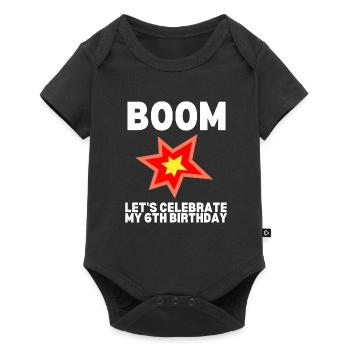 10 Years Old Science Birthday Kid 9 - Baby Premium short-sleeve bodysuit - black - Front