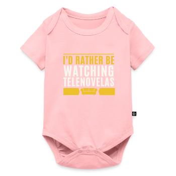 Telenovela Columbianas, émissions hispaniques et feuilletons - Body à manches courtes Premium Bébé - rose - Devant