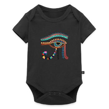 Hieroglyphics Egyptologist, Ancient Egyptian - Baby Premium Kurzarmbody - Schwarz - Vorne