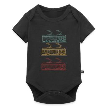 Aerial Tram Tramway Cable Car Cableway Gondola - Baby Premium short-sleeve bodysuit - black - Front