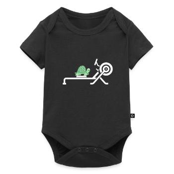 Erg Ergometer And Rowing Exercise Machine Rowing - Baby Premium short-sleeve bodysuit - black - Front